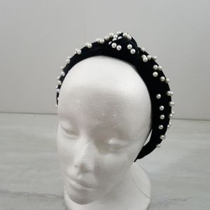 Adult Peal Velvet knot headband (NWOT)